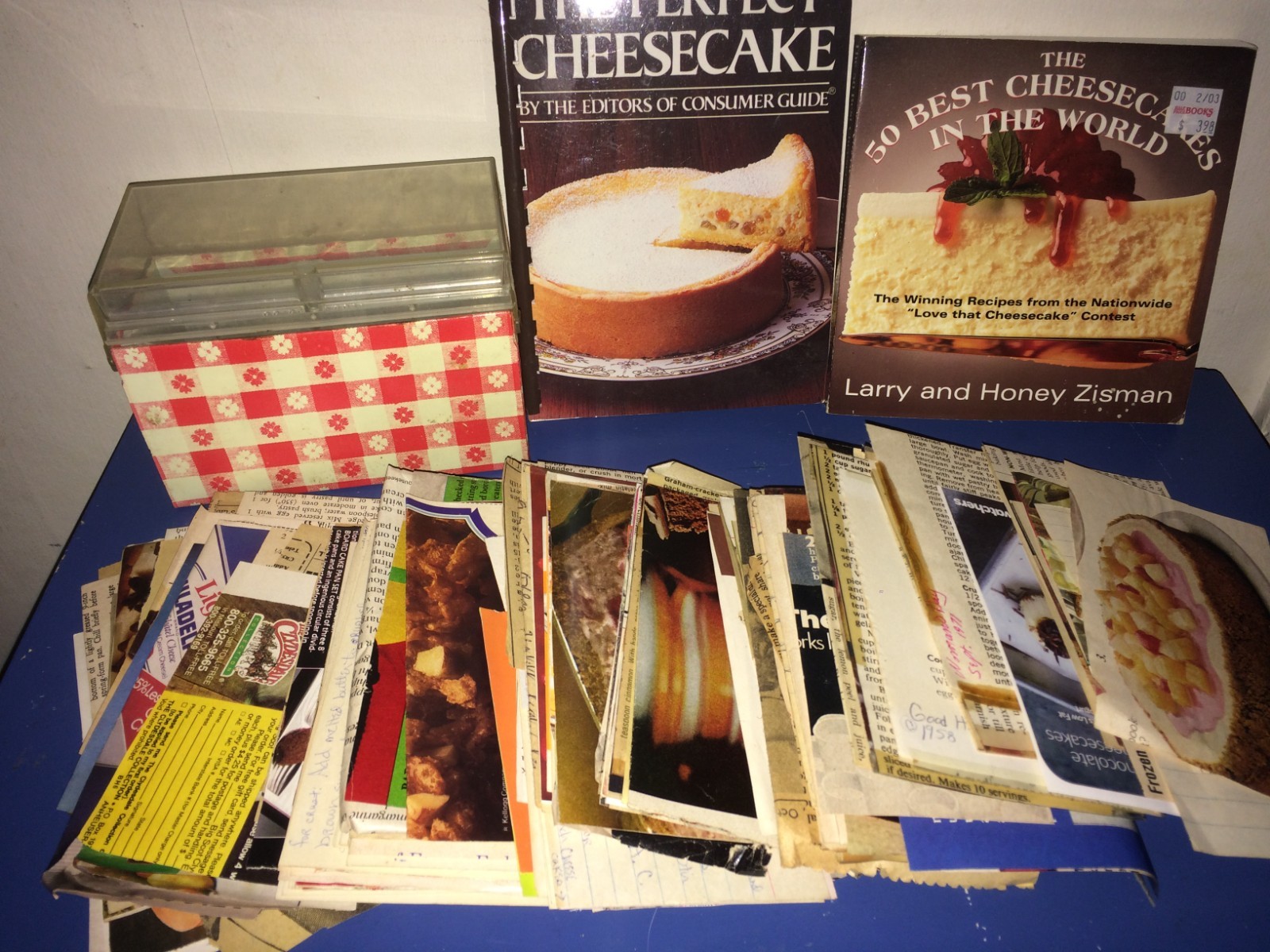 Cheesecakes only! 1960-1970 Recipe Box Recipes over 200!!! Clipped / Handwritten