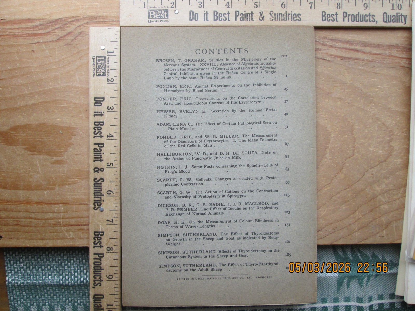 Quarterly Journal of EXPERIMENTAL psychology 1924