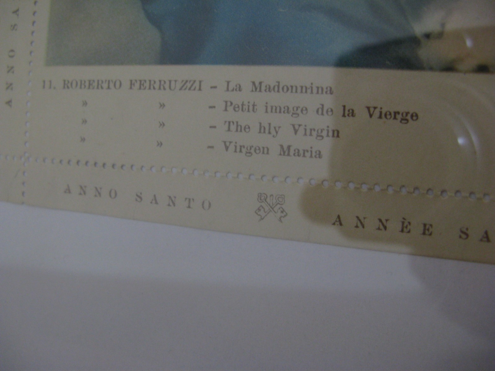 Rare Postcard Holy Year 1950 Vatican ill. Madonnina Di Ferruzzi