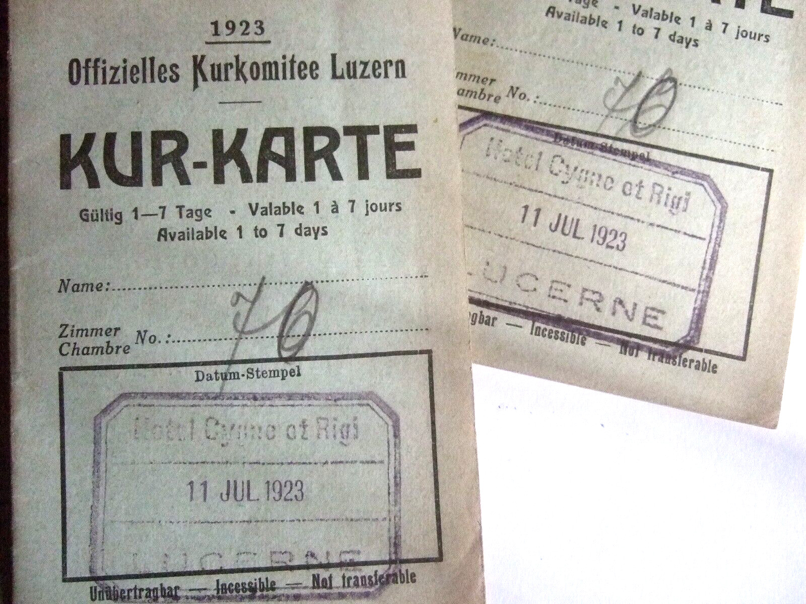 Cook’s Tour Travel Tickets 1913 1923