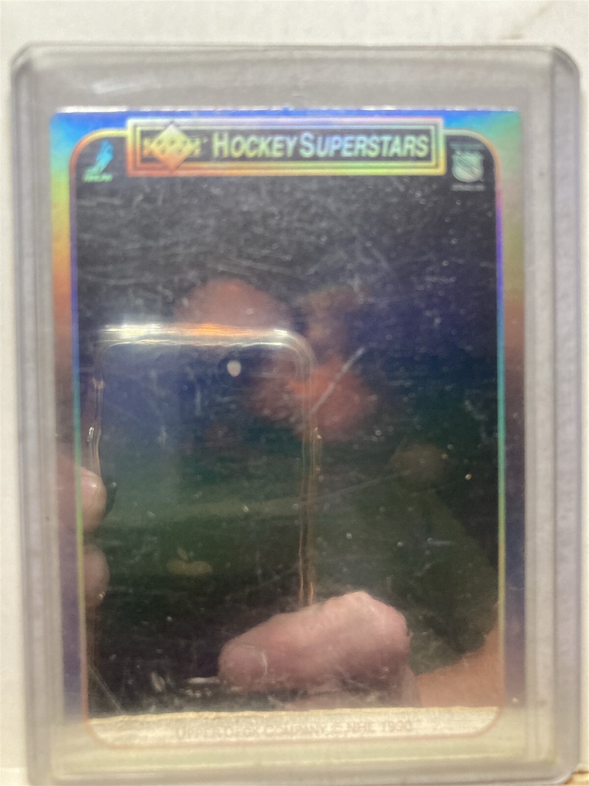 1990 Hockey Hologram Sports Card Upper Deck Unknown Vtg