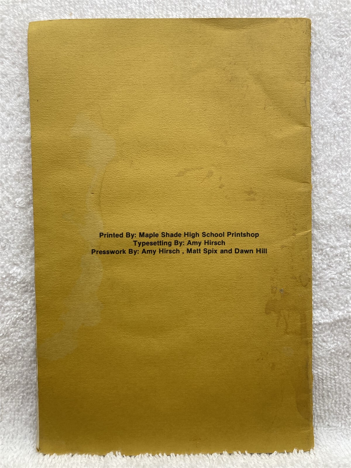 1988 Burlington County Scholastic League Spring Sports Award Banquet Program NJ