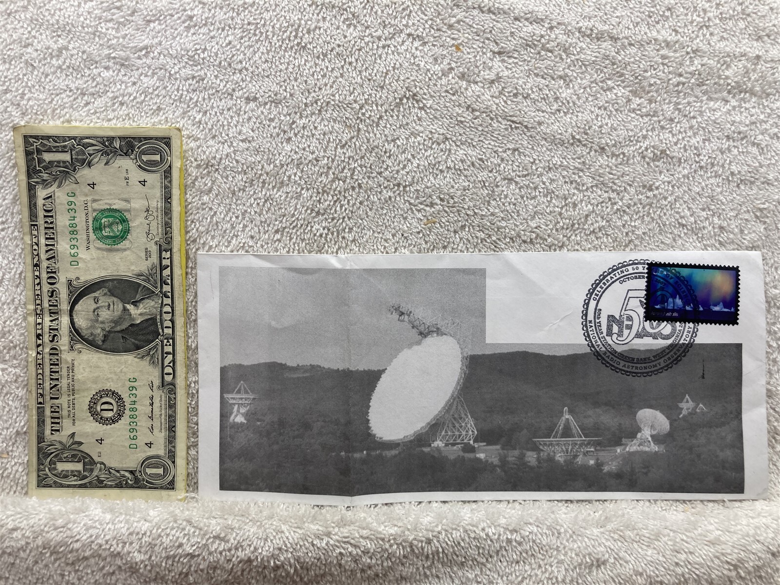 2007 National Radio Astronomy Observatory NRAO USPS First Day Cover Stamp Vtg