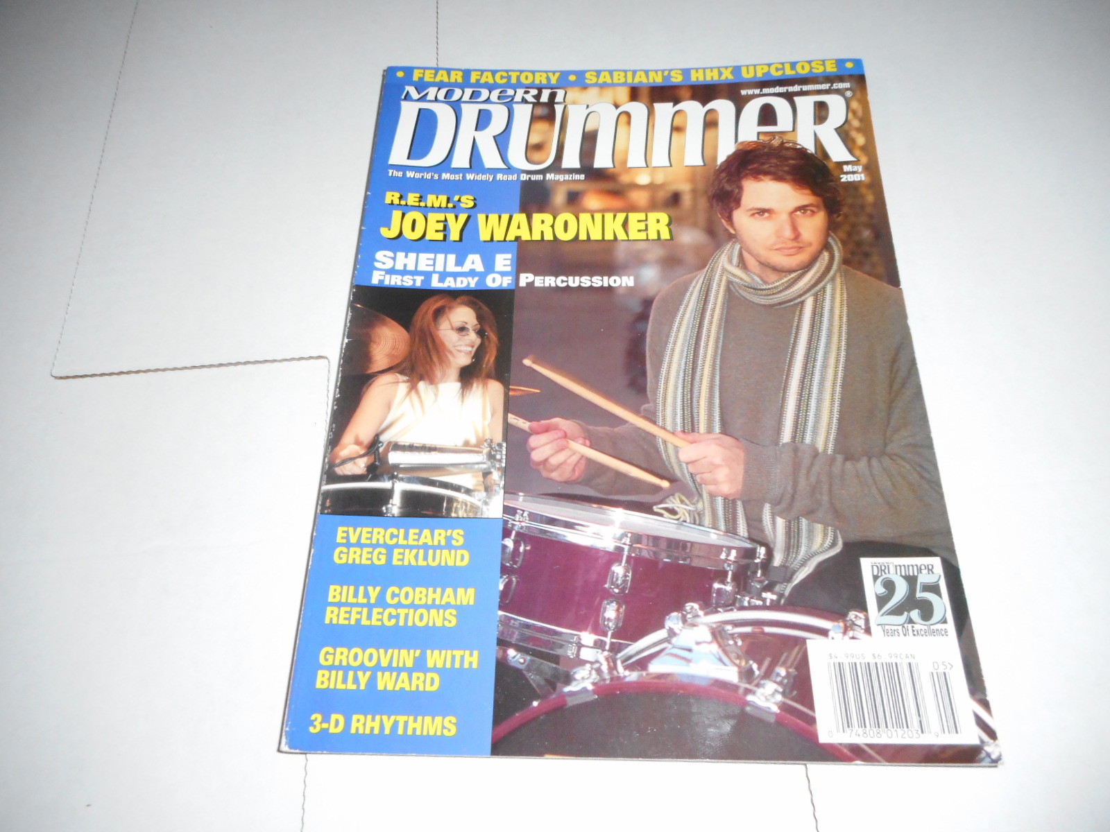 MAY 2001 MODERN DRUMMER music magazine – REM – JOEY WARONKER