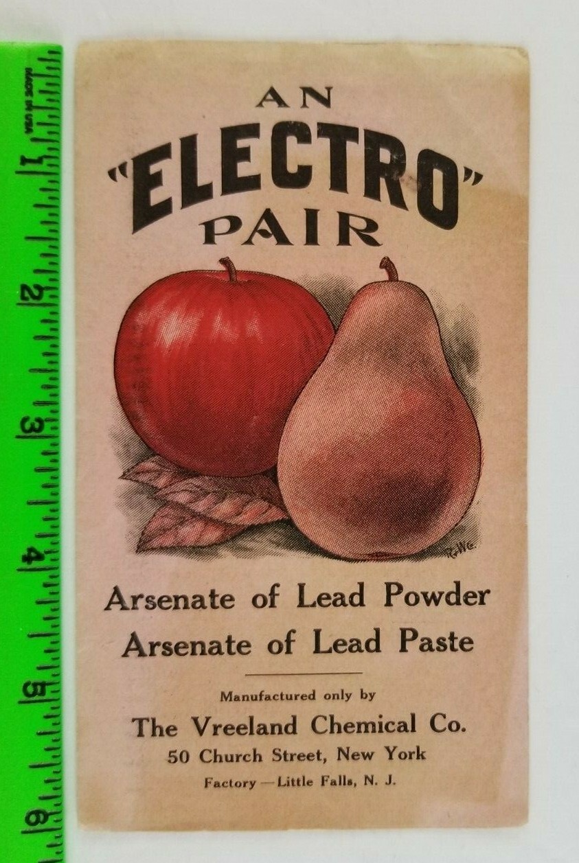 Vintage 1900’s Vreeland Chemical Fungicides Electro Pair Farming Paper Foldout