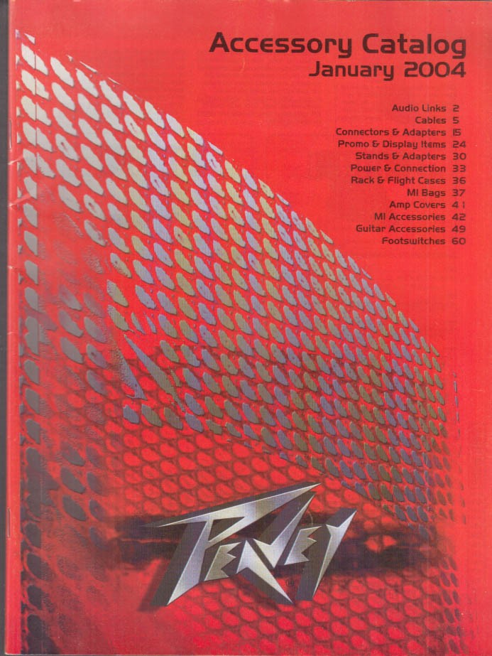 Peavey Electronics Music Accessory Catalog 1 2004 audio cases stands guitar &c