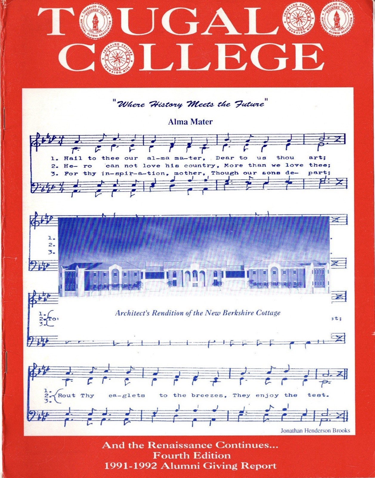 Vintage TOUGALOO COLLEGE 1991-1992 Alumni Giving Report Fourth Edition HBCU
