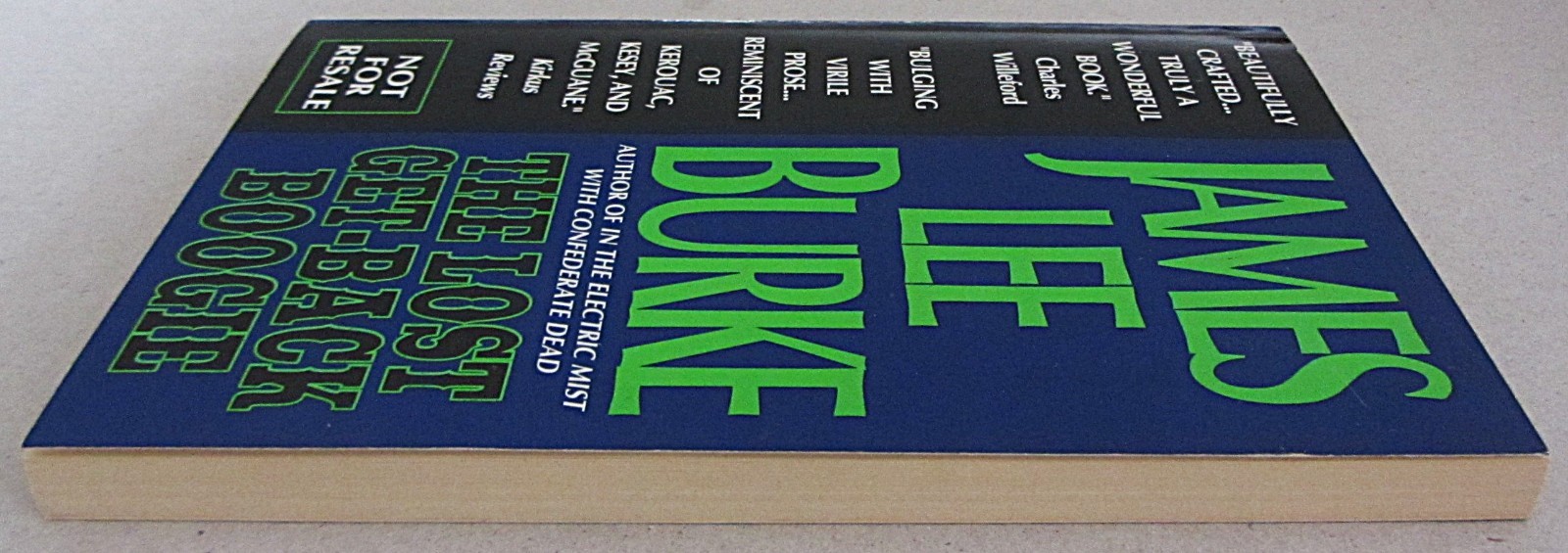 SIGNED~JAMES LEE BURKE~THE LOST GET-BACK BOOGIE~LTD ED MASS MARKE PAPERBACK~1987