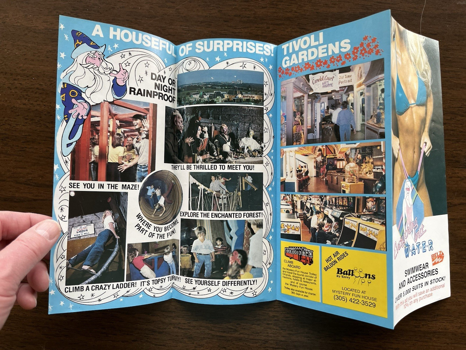 Mystery Fun House Orlando Florida Travel Brochure 1980s