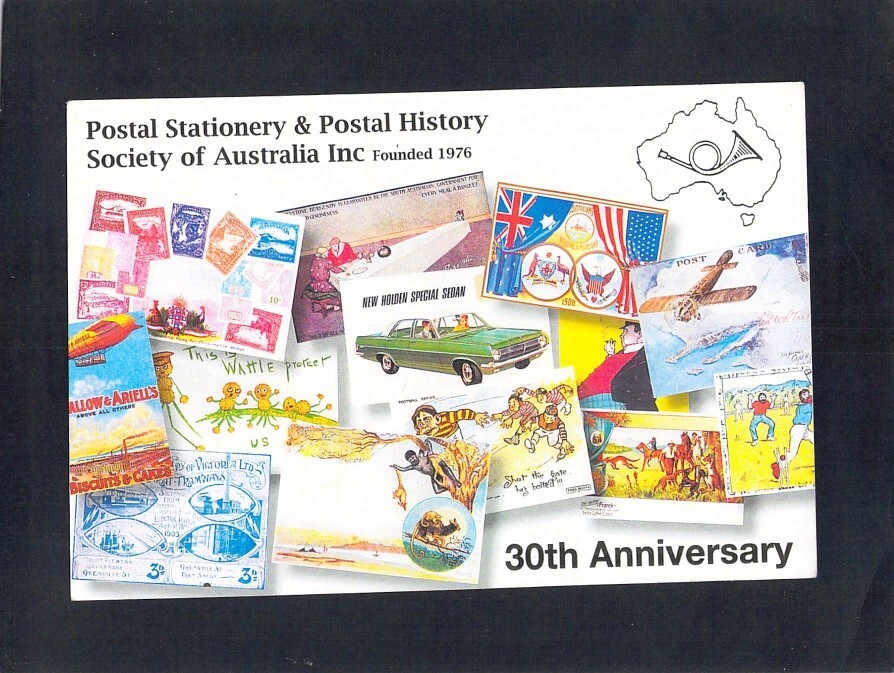 F1902 Australia Postal Stationery Postal History 30th Anniversary postcard