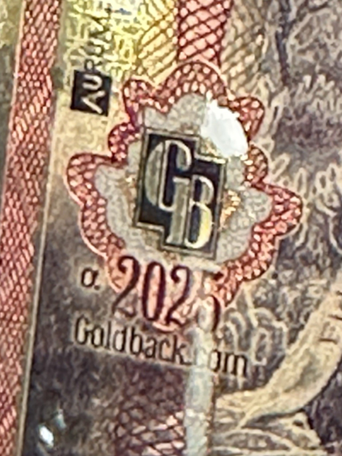 Lot of (5) 2025 Arizona 1/2 Goldback Alpha Collectible 24K Gold Foil Notes