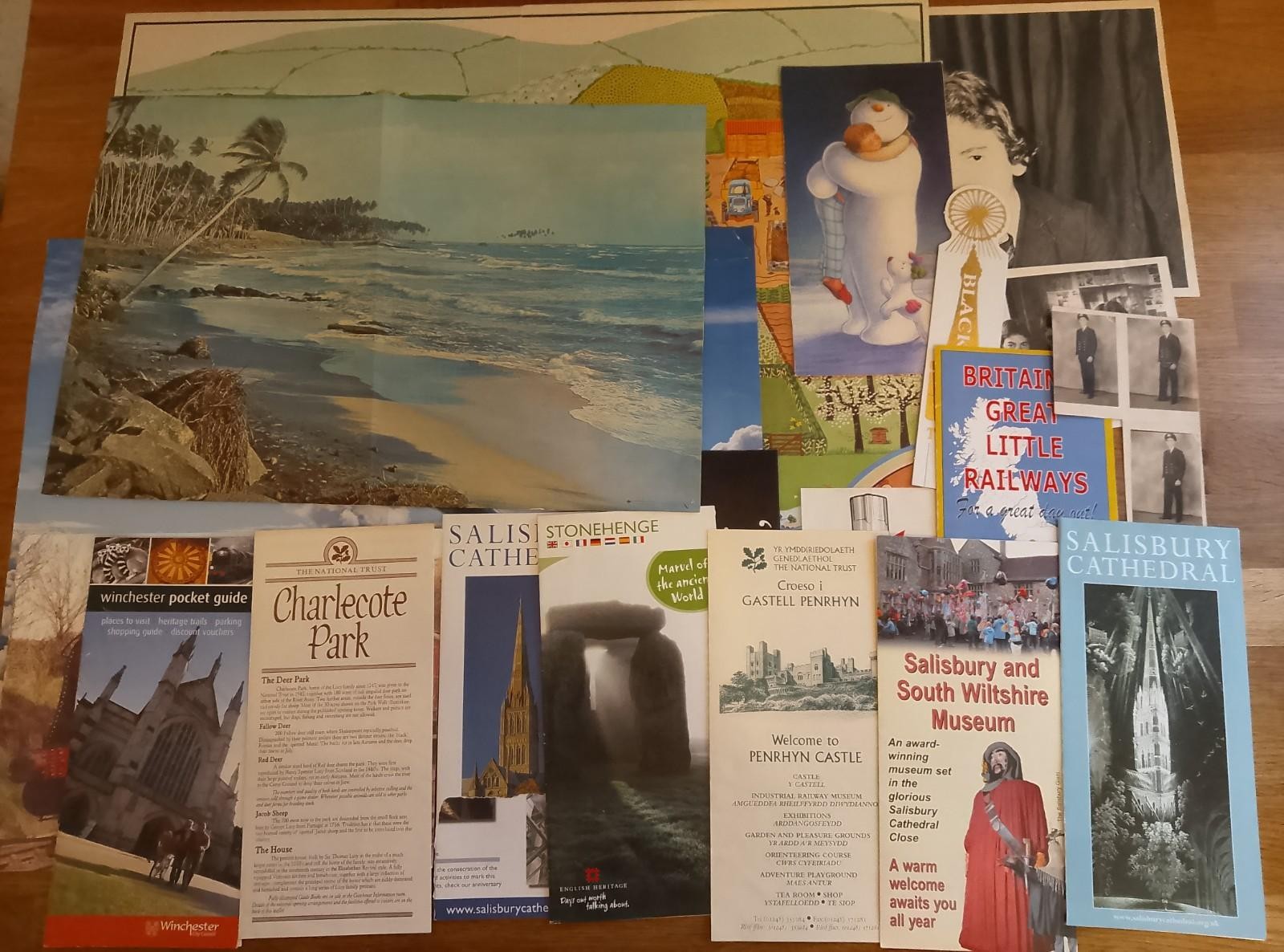 EPHEMERA – Bundle Mixed Paper Ephemera Photos Leaflets Posters Bookmarks Bundle