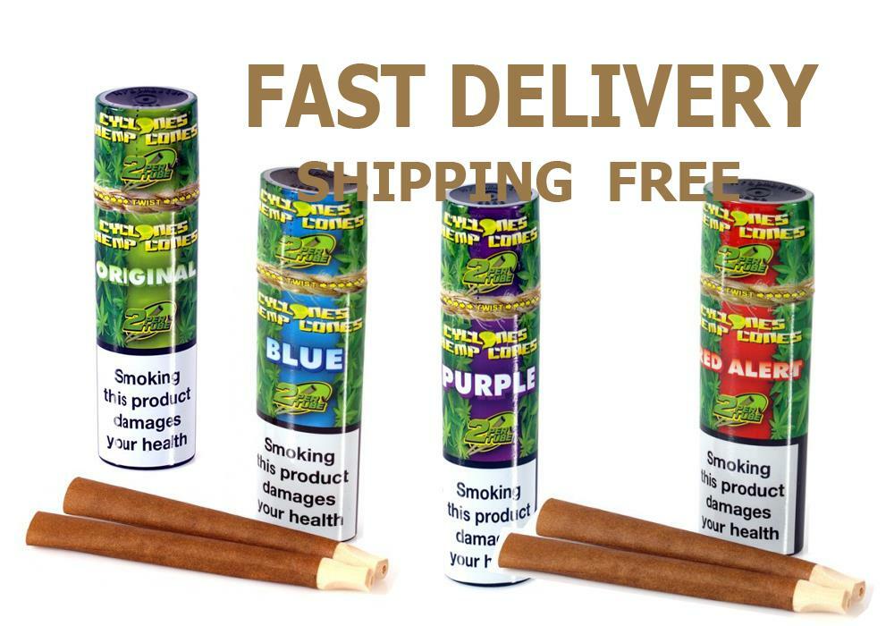 Cyclones Pre Rolled Hemp Cone 4×4 Pack Blue,Purple,Original,Purple