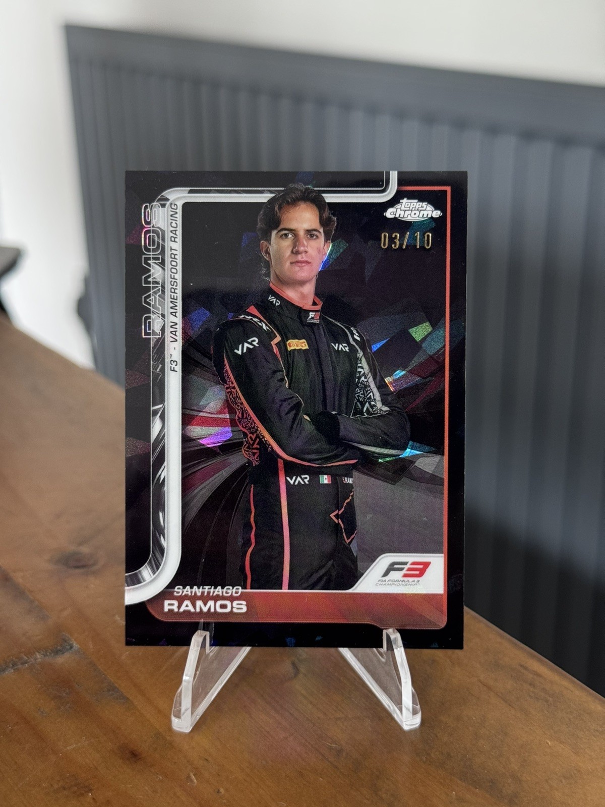 Topps 2025 Chrome Formula 1 No. 59 Santiago Ramos Black Sapphire /10