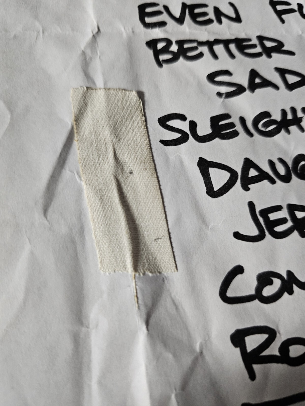 Pearl Jam Original Authentic Setlist With Code Next to Songs See Pics