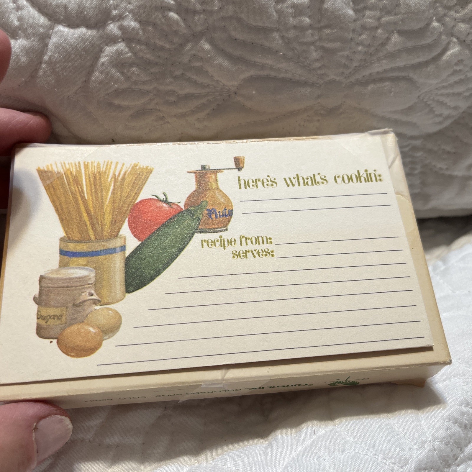 Vintage Current Recipe Cards 70’s Here’s What’s Cookin’