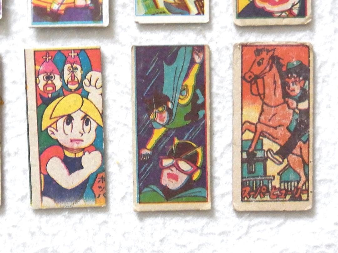 Batman Robin Fury Japanese Menko Cards 23 Pc 29x61mm Vintage Lot