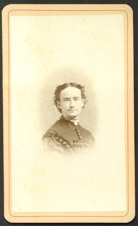 Thin-lipped woman CDV H A Lesure’s Orange MA