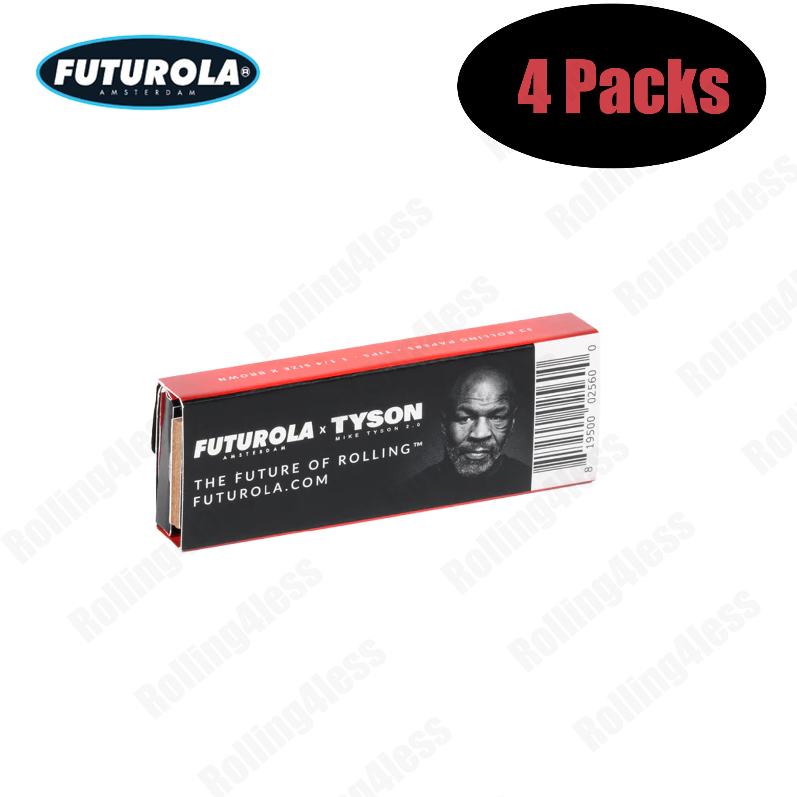Futurola X Tyson X Rolling Papers +Tips 1 1/4 | Lot of 4