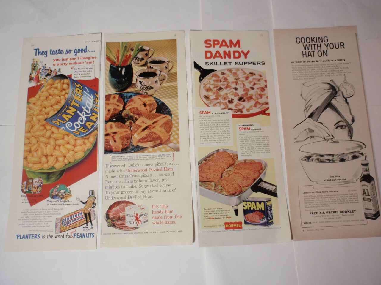 Large Lot Vtg Half Page Magazine Print Ads: Food, Kitchen Appliance, Clothing…