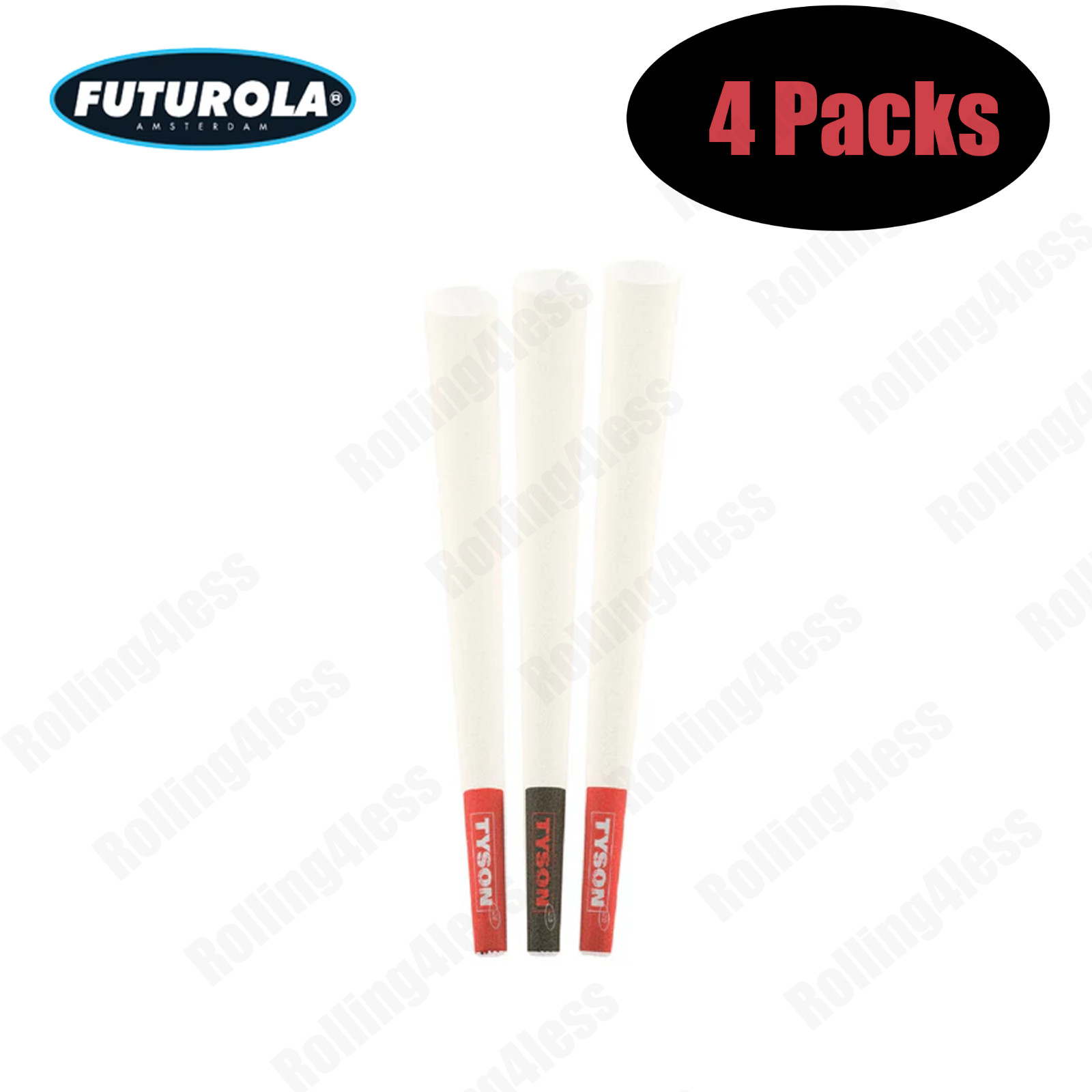 FUTUROLA X TYSON PRE-ROLLED CONES 3-PACK | Lot of 4