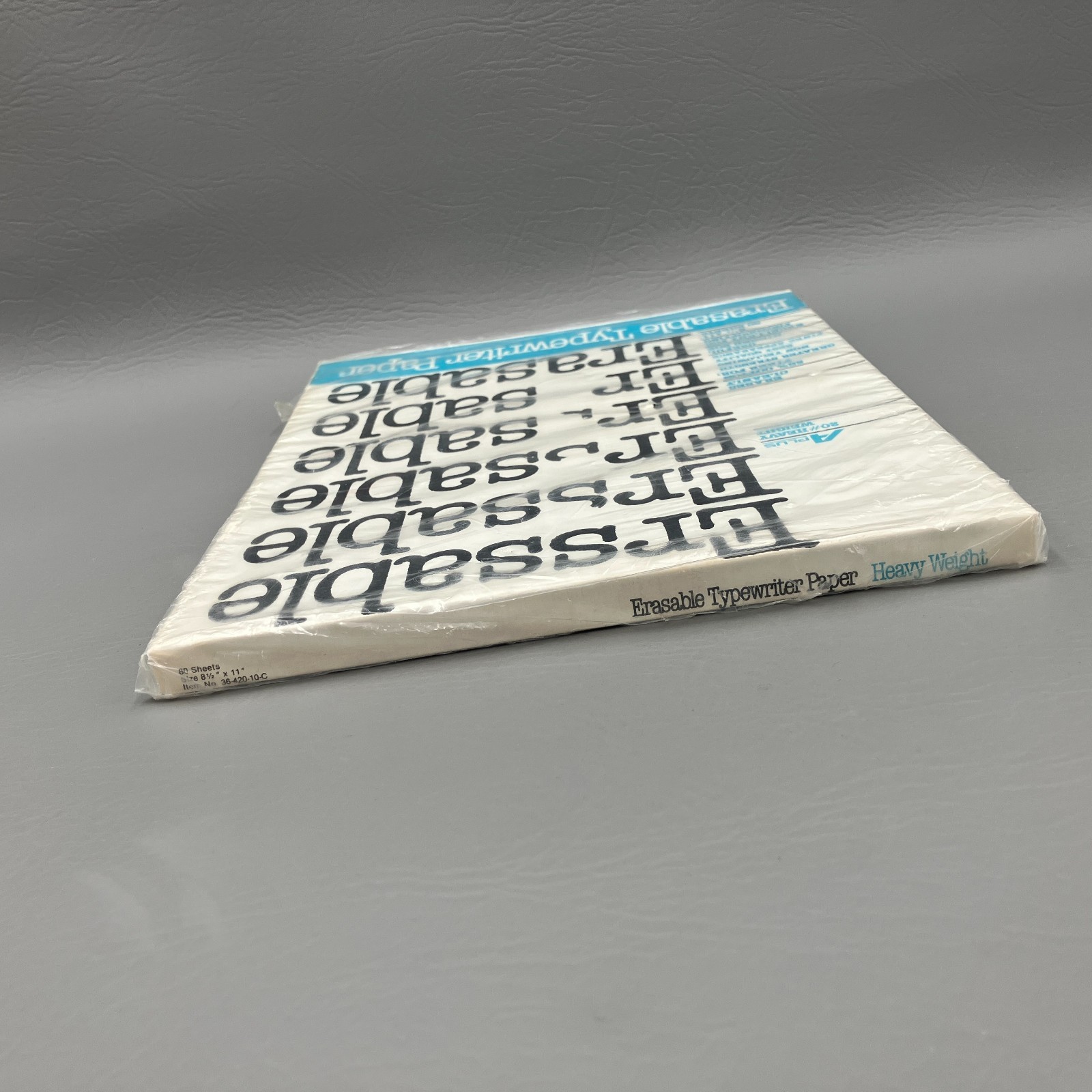 Vintage Erasable Bond Typing Paper 20 lb Heavy Weight 8.5 x 11″ SEALED 80 Sheets