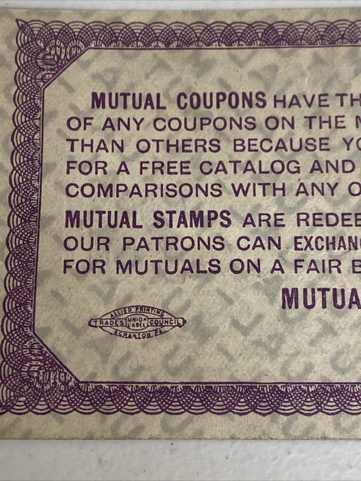 Mutual Profit Coupon Corporation New York City, NY 20 Coupons Cigar Store
