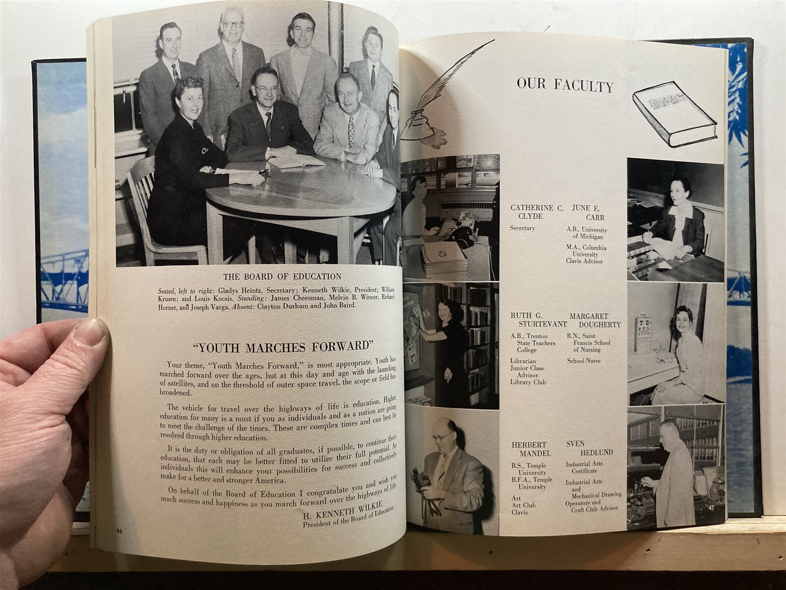 1958 Florence Township Twp High School Annual Yearbook Burlington County NJ