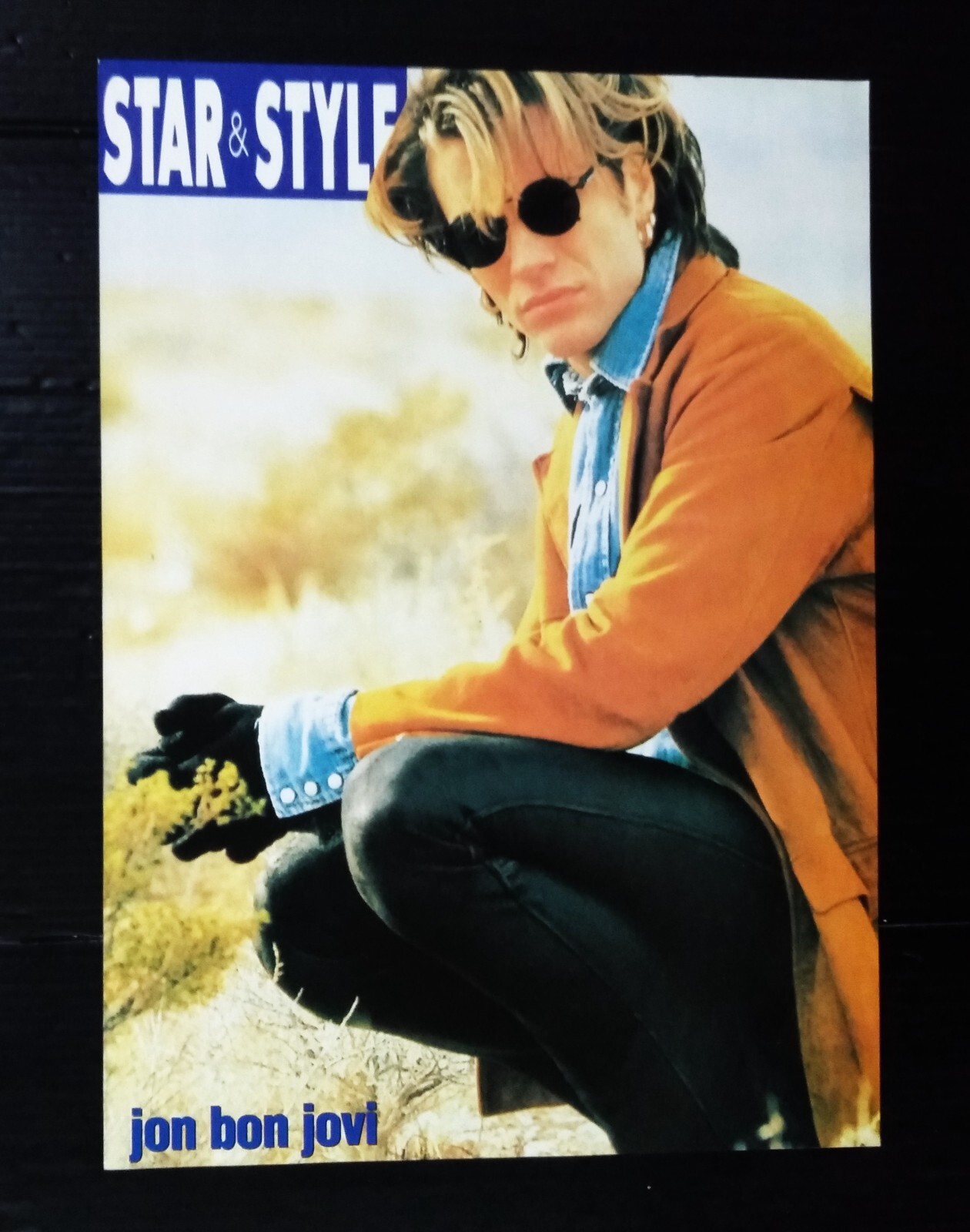 C2531 Bon Jovi Dieter Brummer Vintage Thailand ONLY 1 COLOR PAGE MEGA RARE!!!