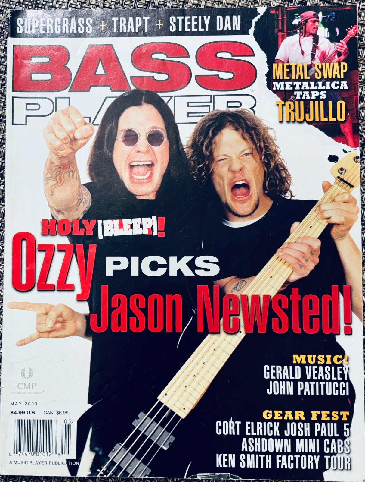 VIN TAGE BASS PLAYER MUSIC MAGAZINE MAY 2003 OZZY OSBOURNE / JASON NEWSTED