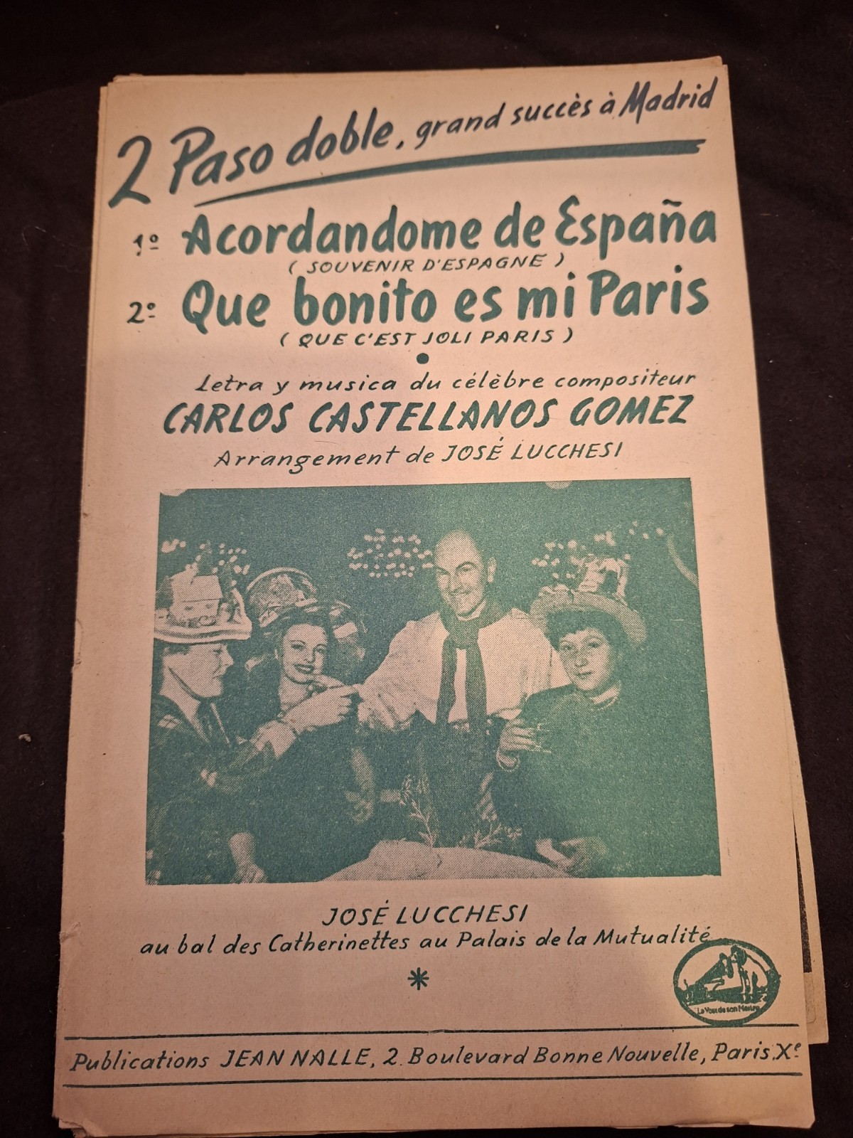 Acordandome Partition From Spain How Beautiful Is My Paris Gomez Sheet Music