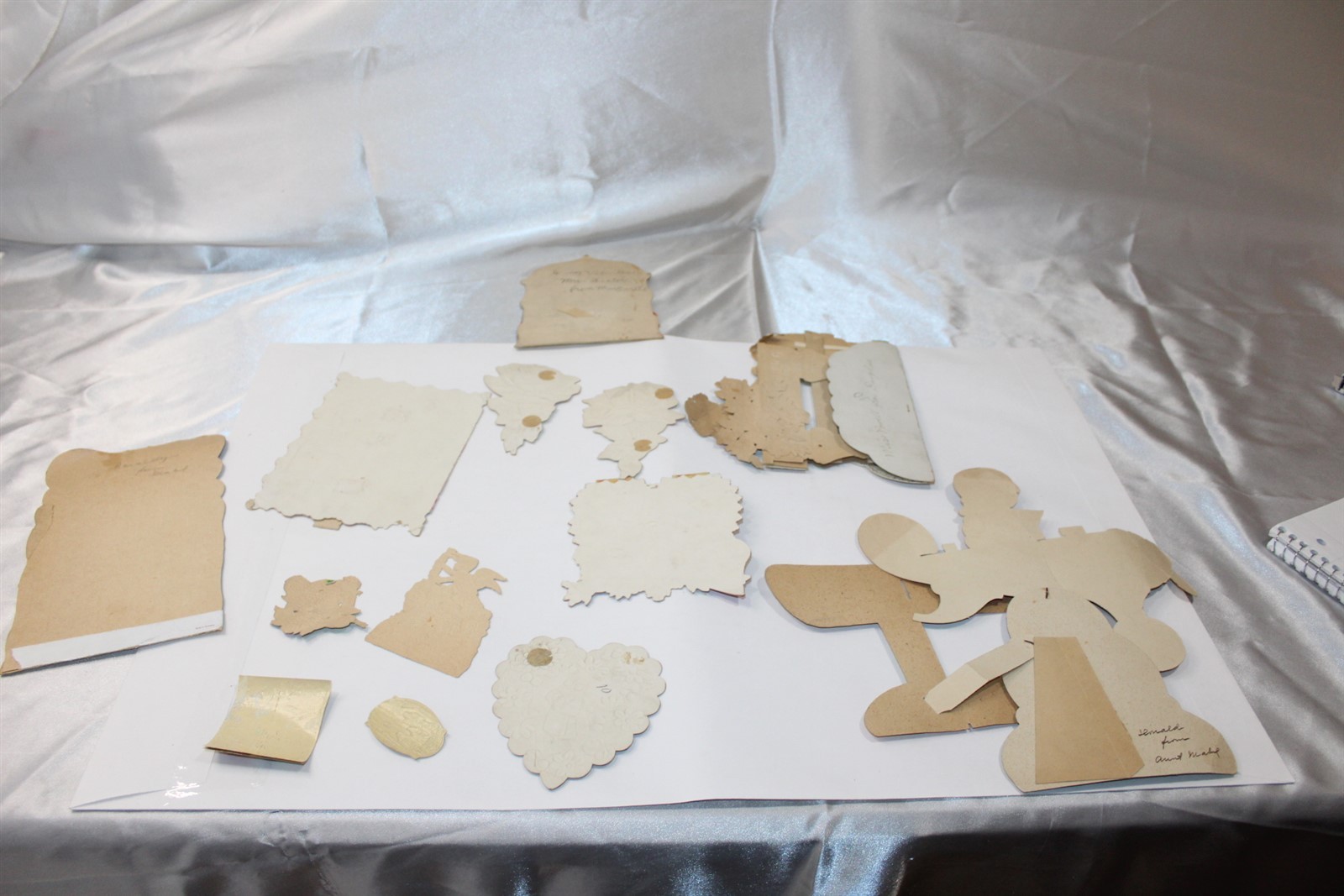 Collect Vintage Lot of Parts and Pieces of Old Greeting Cards to Repurpose