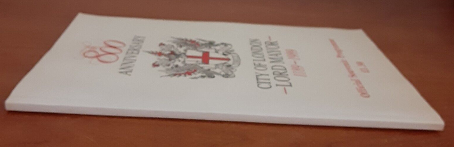 Vtg 1989 City of London Program 800th Anniversary of Lord Mayor’s Show Official