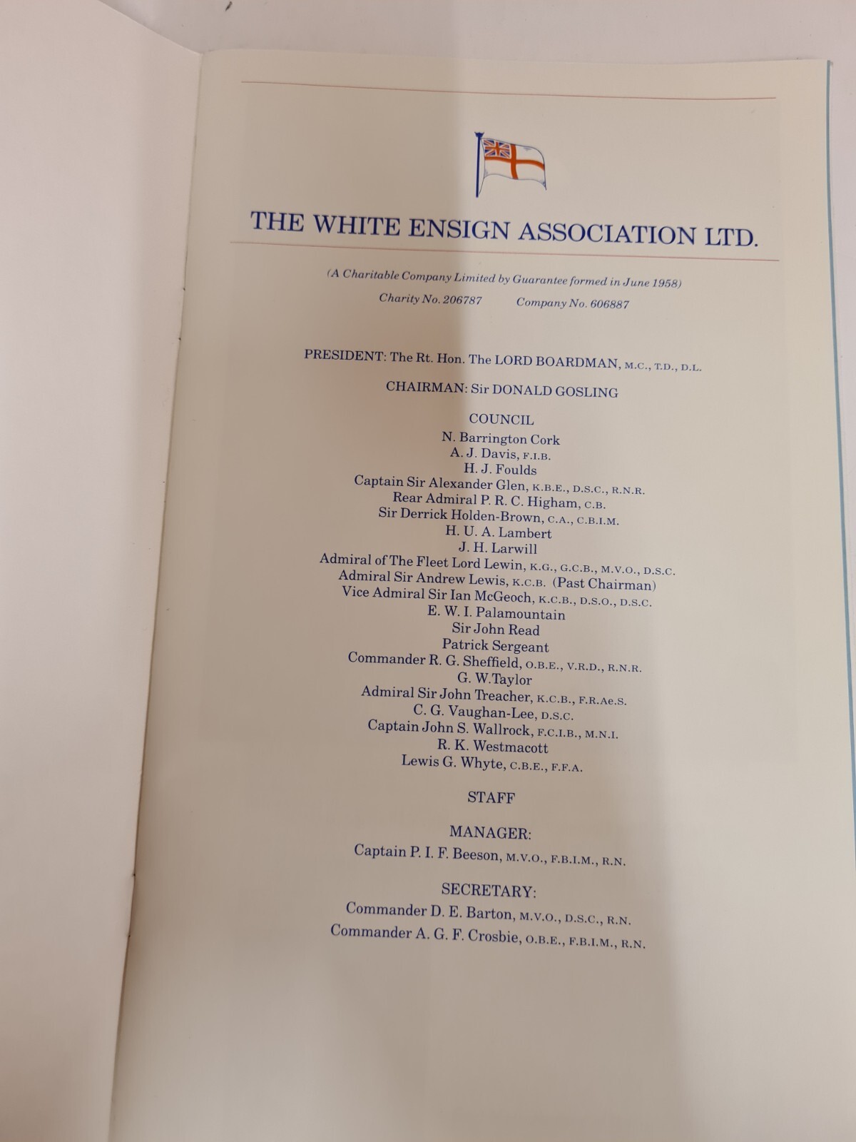 Vintage Collection x 6 London Guildhall Military Banquet / Reception Programmes