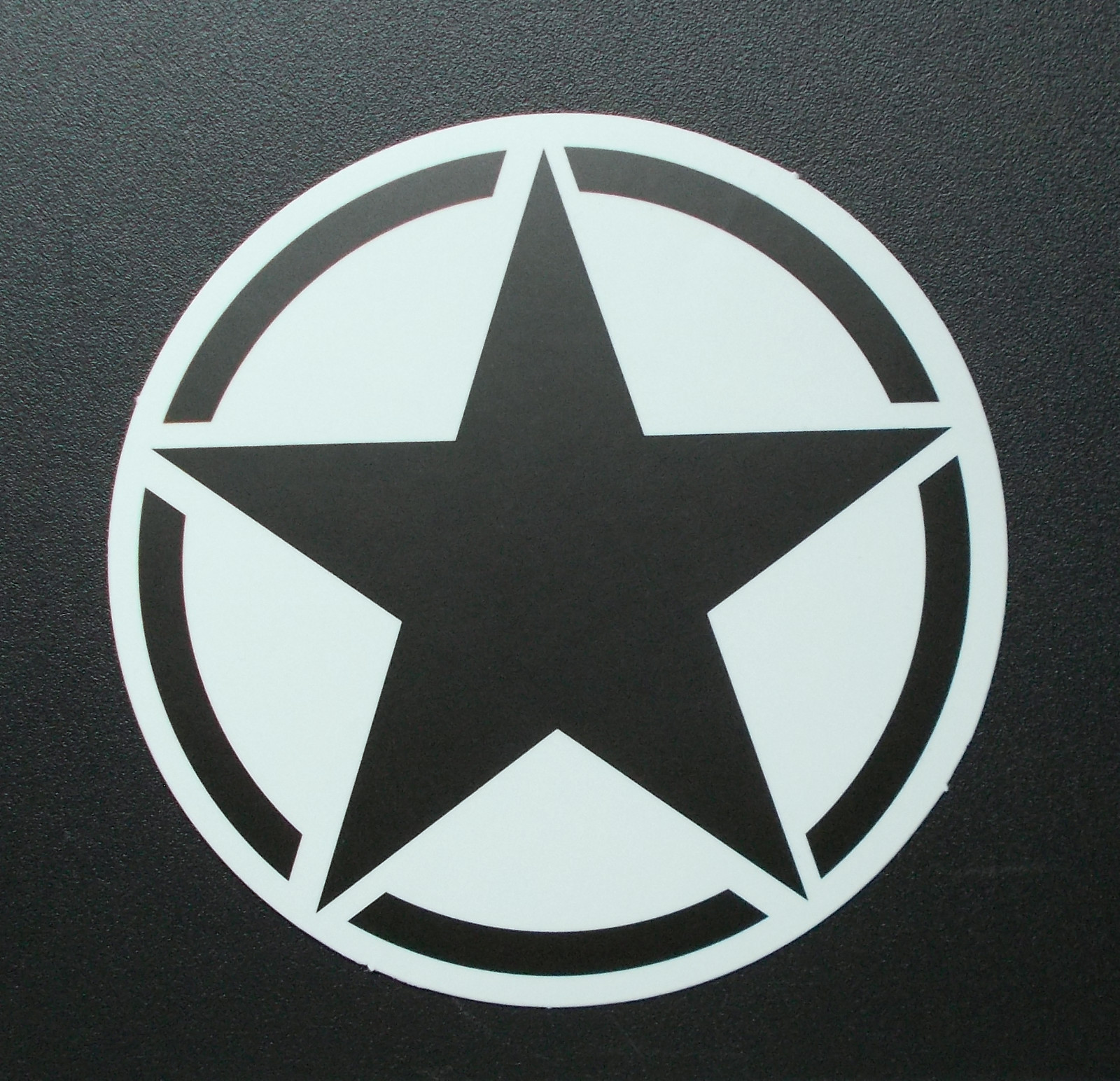 Sticker Decal Matte Look “Black Star” Laptop, Smartphone, Stickerbomb …
