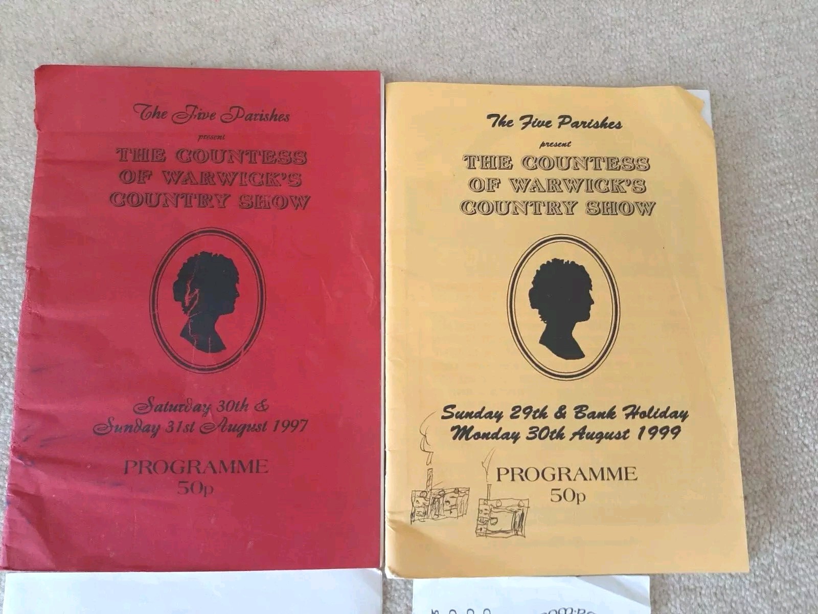 countess of warwick’s country show programmes 1997 and 1999