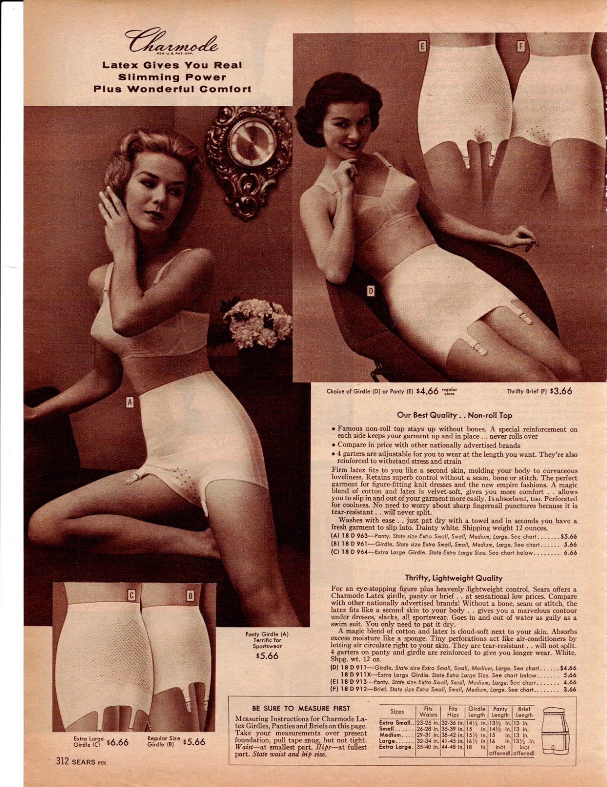 VINTAGE 60’S LADIES GIRDLES BRAS PHOTO CLIPPING CATALOG ADS PRINTS
