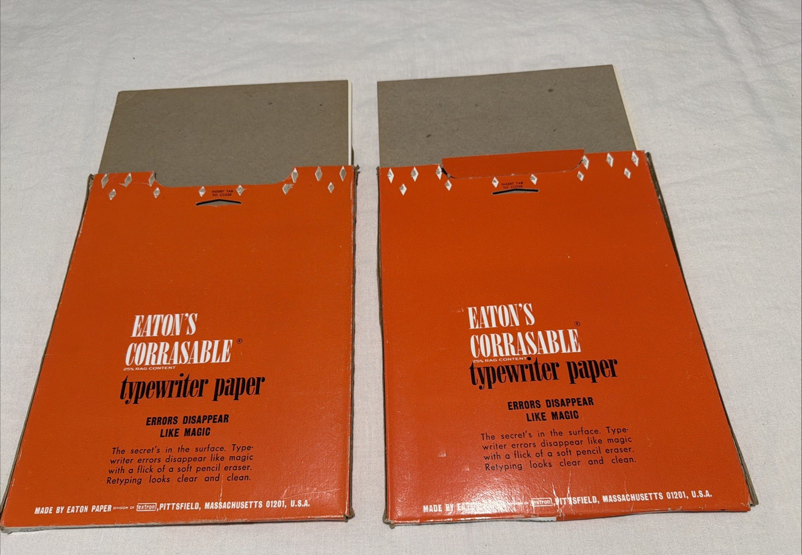 Eatons Corrasable Typewriter Paper 100 sheets Medium weight 16 lb 81/2 x 11