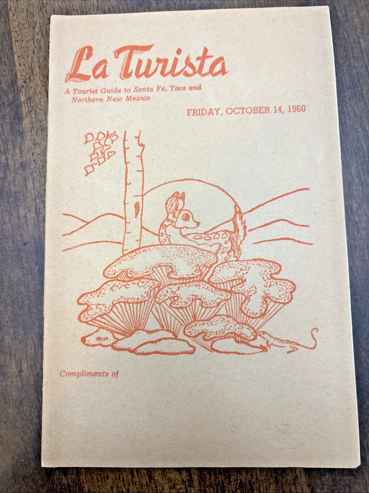 1960 La Turista Santa Fe, Taos & Northern New Mexico NM Tourist Guide 18 Pages