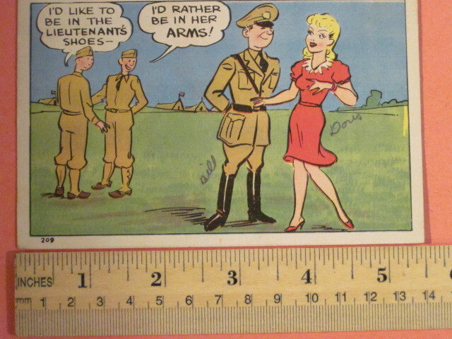 1940s Lieutenant’s Shoes Postcard – Graycraft Card #209