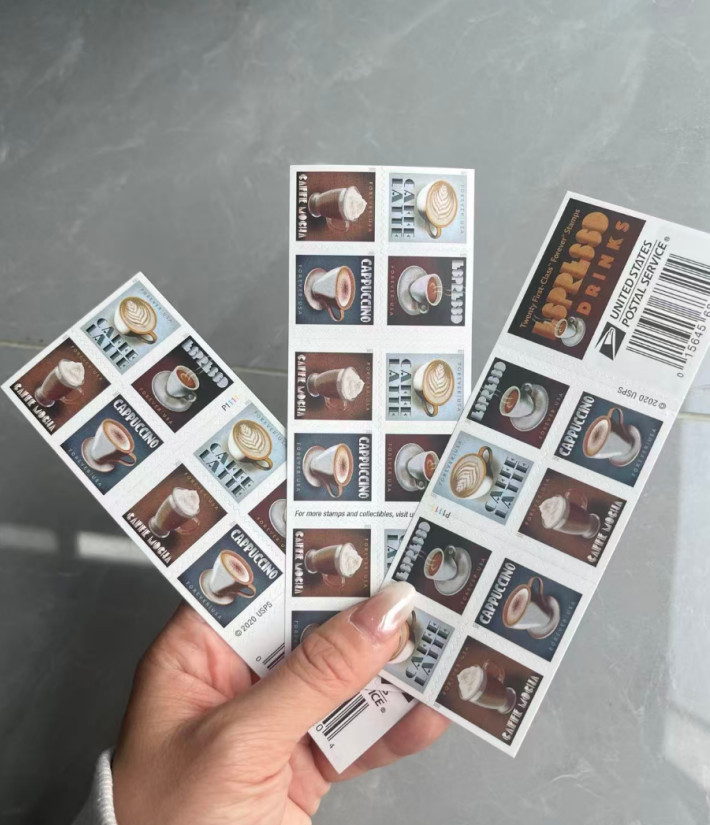 100 Total 2021USA #5569-5572 a Forever Espresso Drinks – 5 Sheets Mint coffee