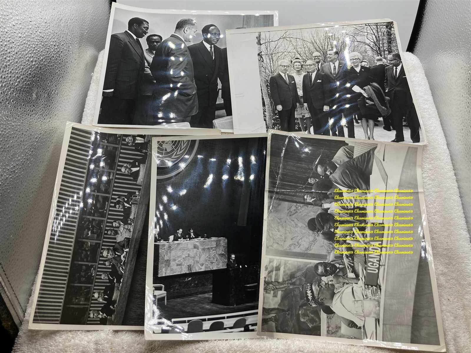1960s 1970s United Nations Uganda Photographs Unknown New York Meeting Vtg
