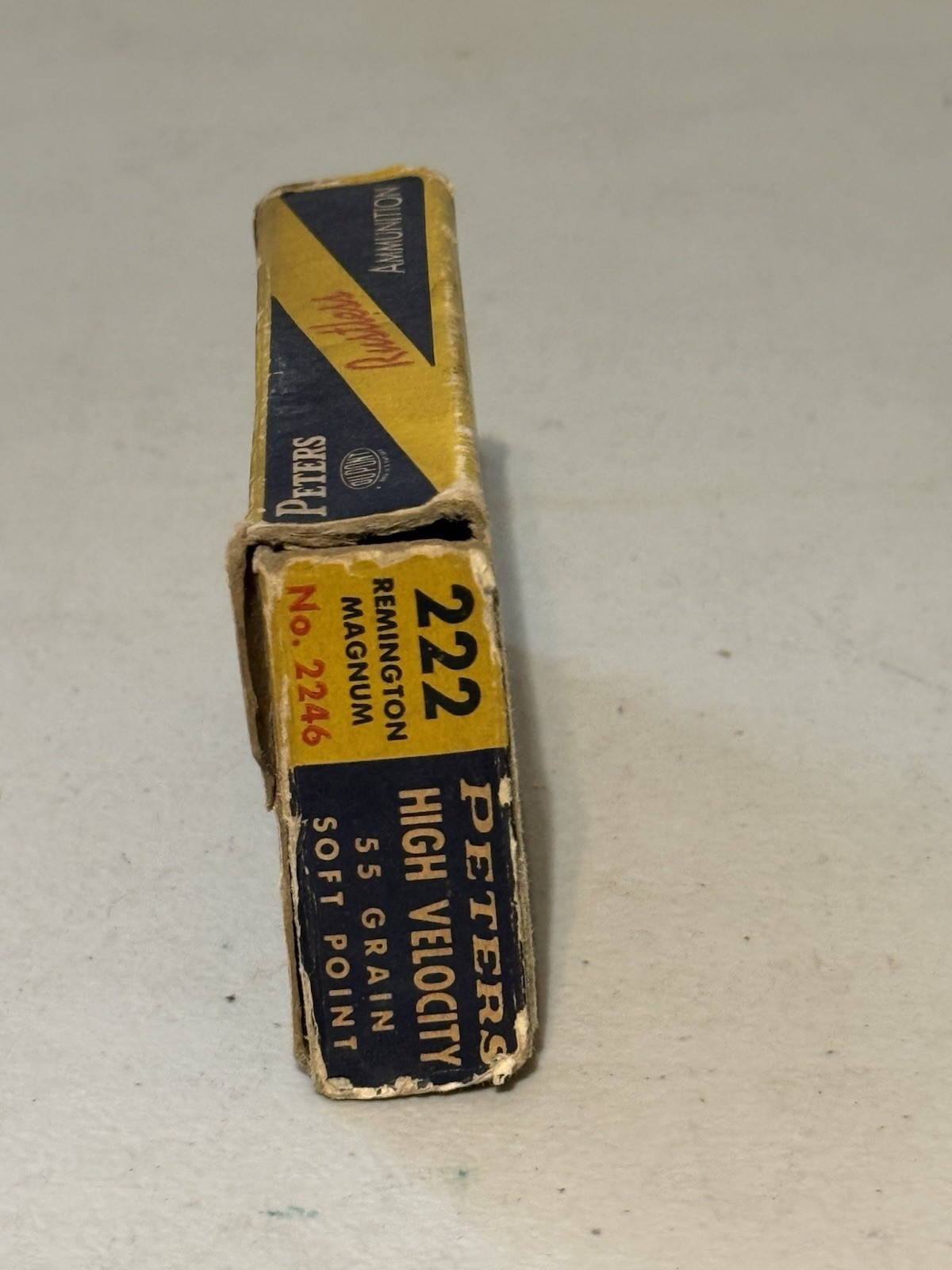 PETERS High Velocity 222 Rem Mag Cartridge Box – EMPTY BOX