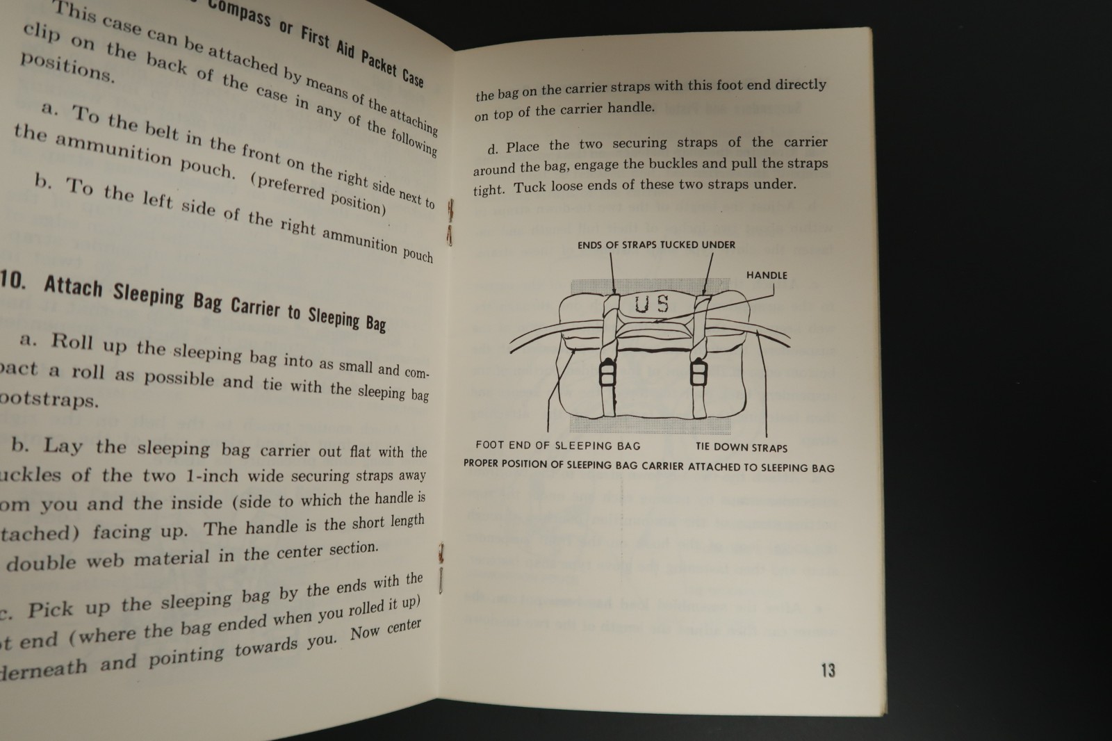 Heavy Hints for Light Packs Paper Booklet Quartermaster General Load Carrying