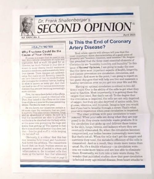 Five 2025 Issues from “Dr. Frank Shallenberger’s Second Opinion” Newsletter