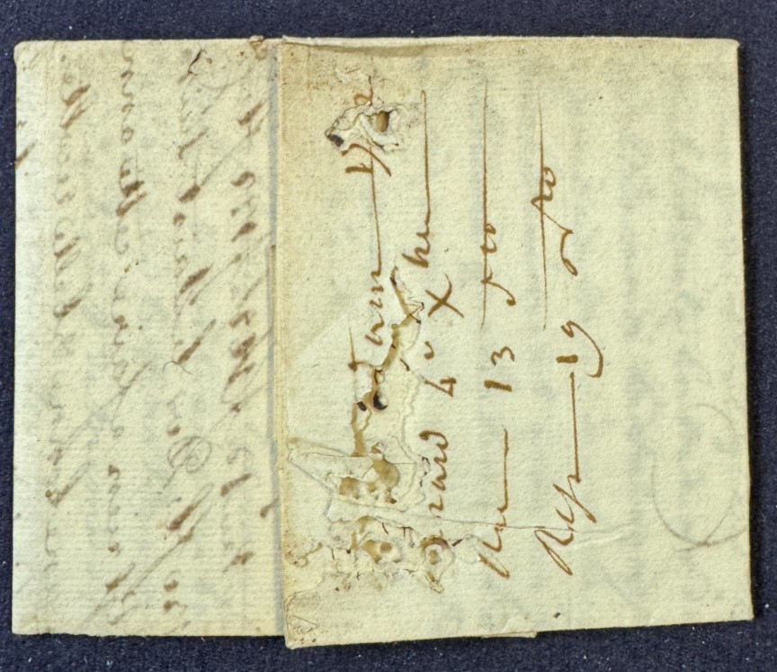Holland – Letter From Rotterdam To Bordeaux / 1752 / Mark D’Holland