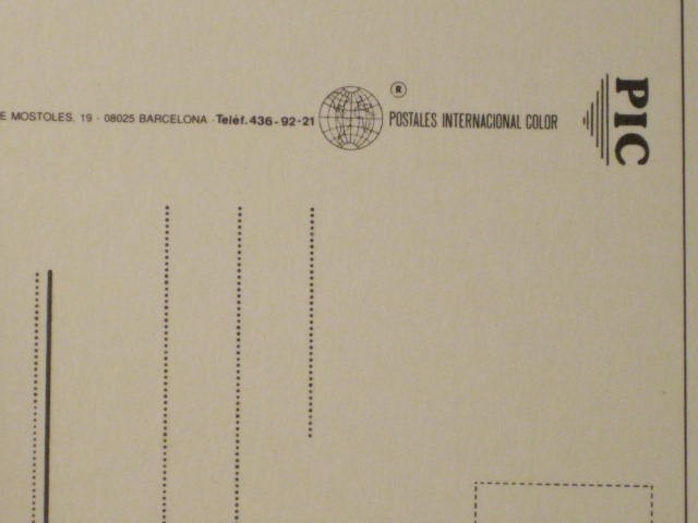 Penicola / Costa del Azahar Postcard – Printed in Barcelona, Spain