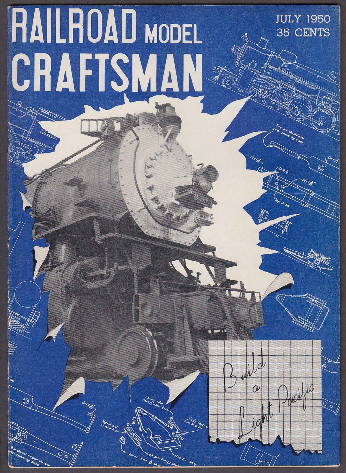 RAILROAD MODEL CRAFTSMAN USRA Light Pacific Pennsylvania E-6 Atlantic ++ 7 1950