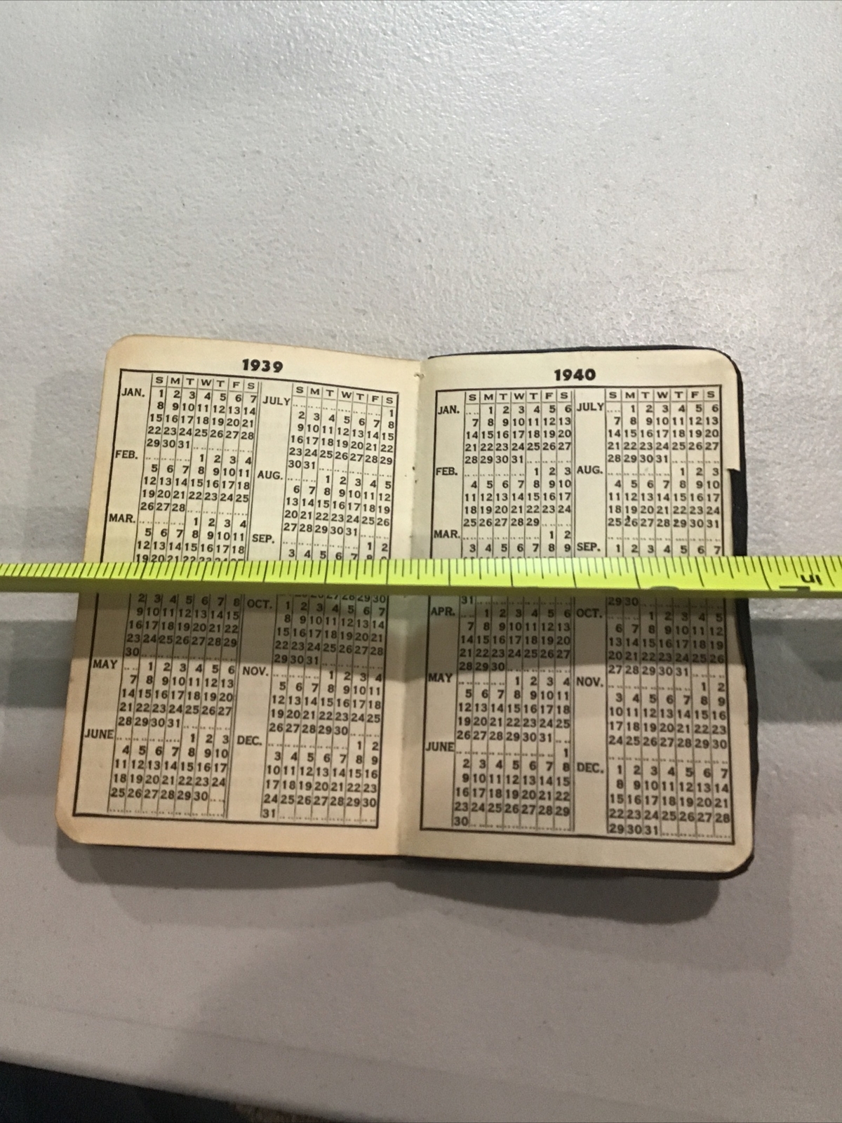 1939 GE General Electric Map, Calendar, Date Book Mini Guide Canton Ohio Co