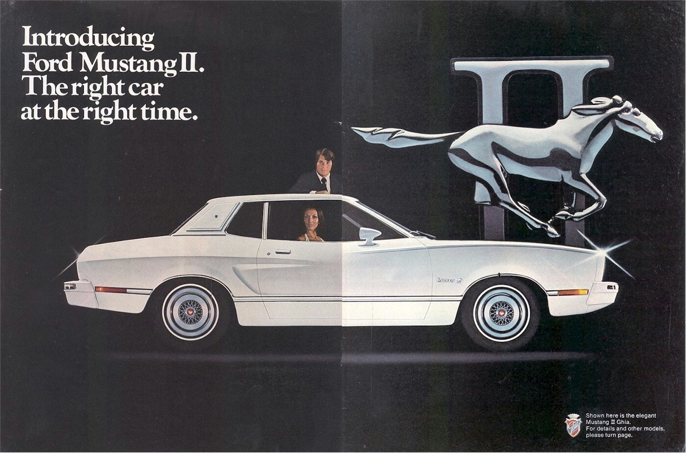 Lot of 4 1974 FORD MUSTANG ads